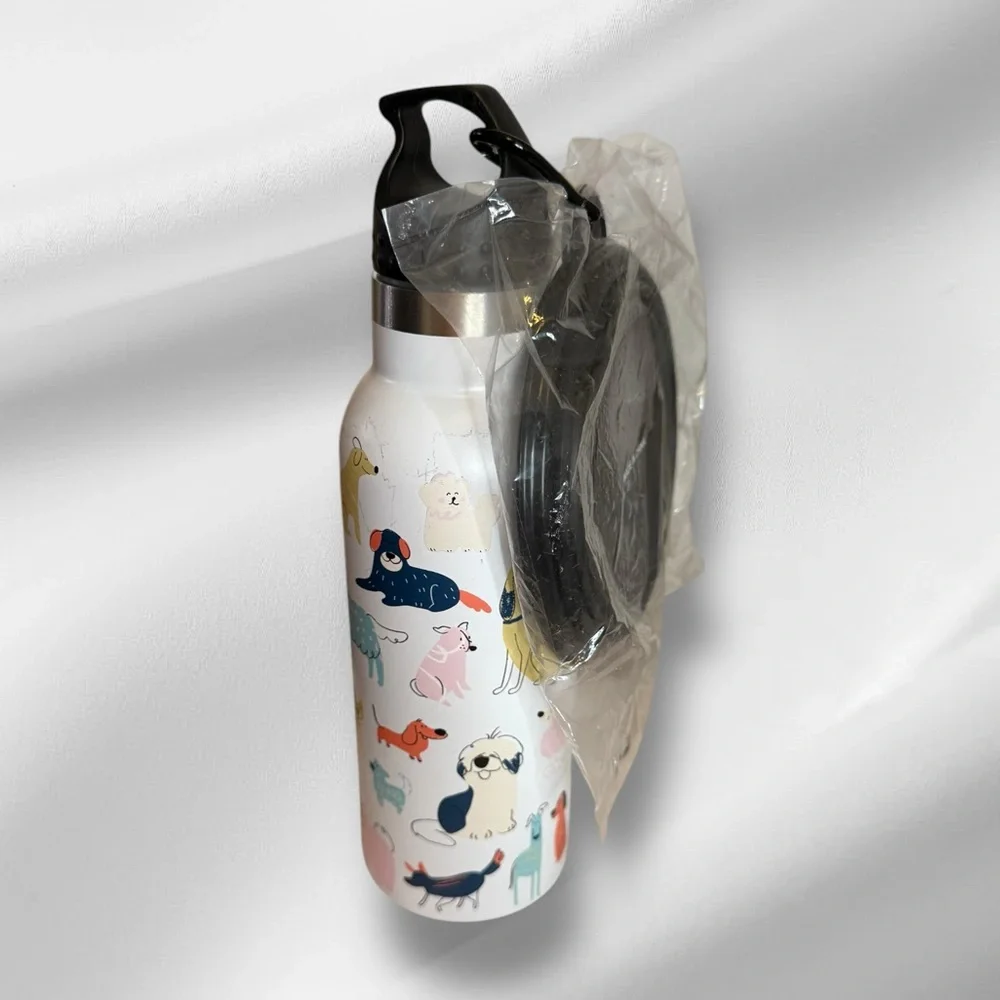 Modern Expressions Water Bottle with Collapsible Bowl for Dogs NEW